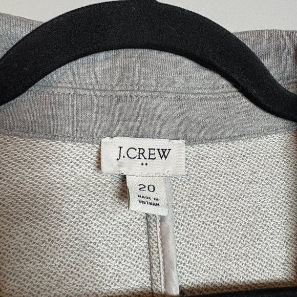 J. Crew grey sweatshirt blazer jacket - Picture 3 of 5